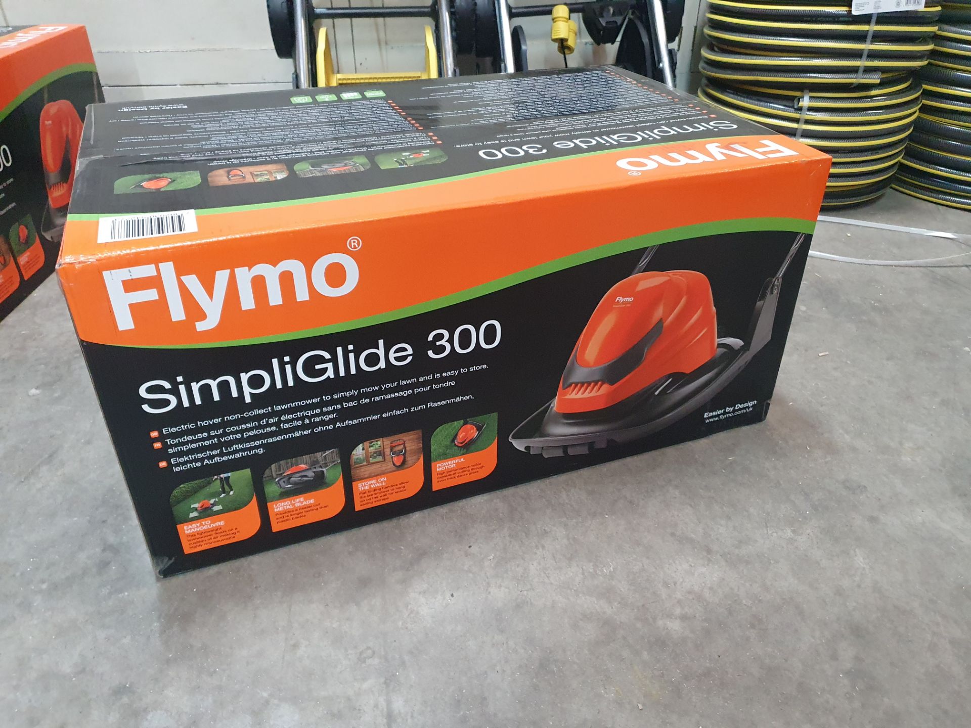 * Flymo SimpliGlide 300 electric hover non-collect lawnmower RRP £90