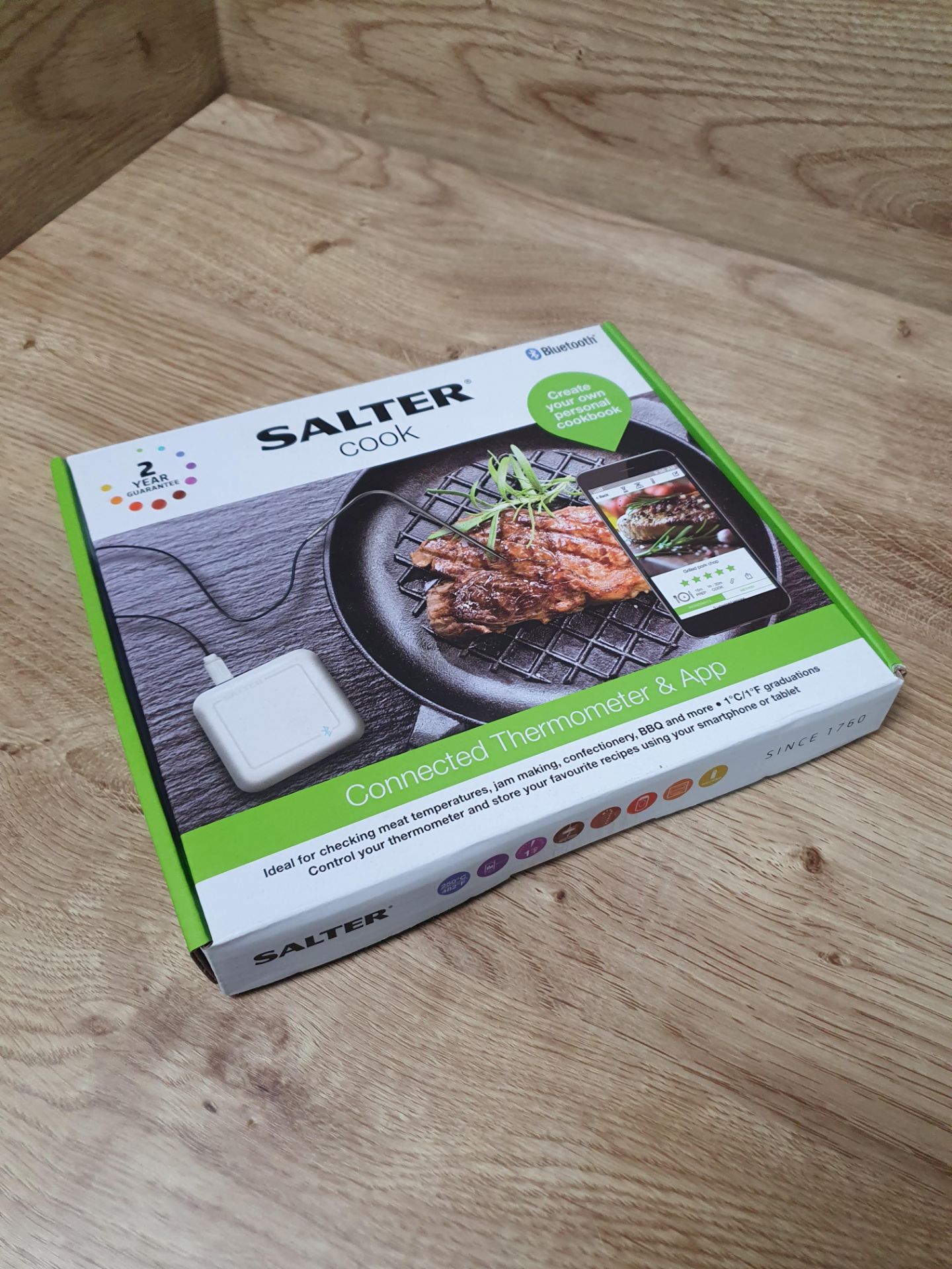 * Salter cook bluetooth thermometer RRP £36