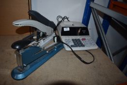 *Sharp Electronic Adding Machine and Three Stapler