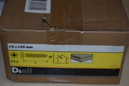 Four Boxes of Diall 4x20mm PZ2 Screws