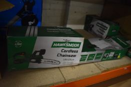 *Two Hawksmoor Cordless Chainsaws (AF)