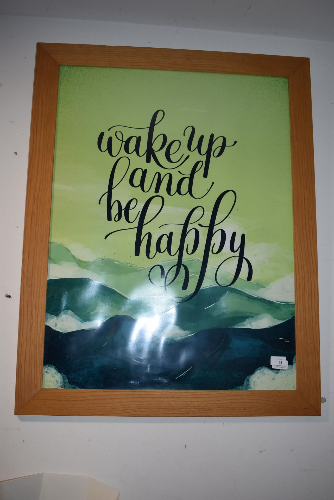 Framed Print "Wake UP and Be Happy"