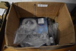 *Box of BT Extension Sockets and Cable Clips, etc.