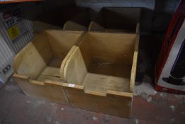 Four Large Wooden Storage Containers