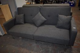 *Grey Two Seat Sofa Bed with Detachable Sides and