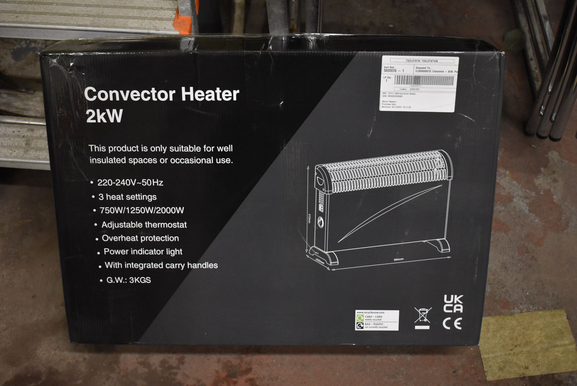*Four Convector Heaters (salvage)