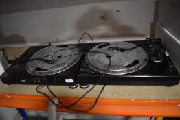 Two Black Turntable