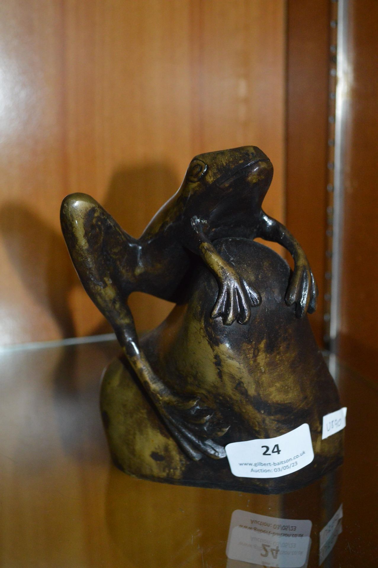 Bronze Frog Sculpture (unsigned)