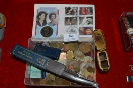 Vintage Coins, Cut Throat Razor, etc.