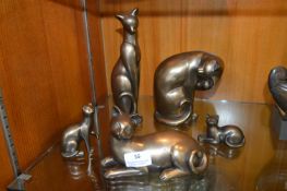 Five Cat Figures by Shudhill