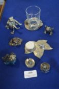 Metal Frog Ornaments and Trinket Boxes etc.