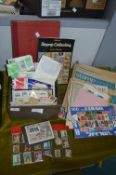 Stamp Collection Including Assorted Albums and Loo