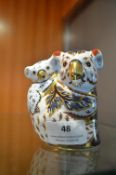 Royal Crown Derby Koala with Gold Stopper (AF)