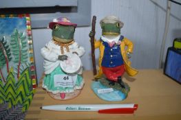 Two Frog Figures by Regency Fine Arts