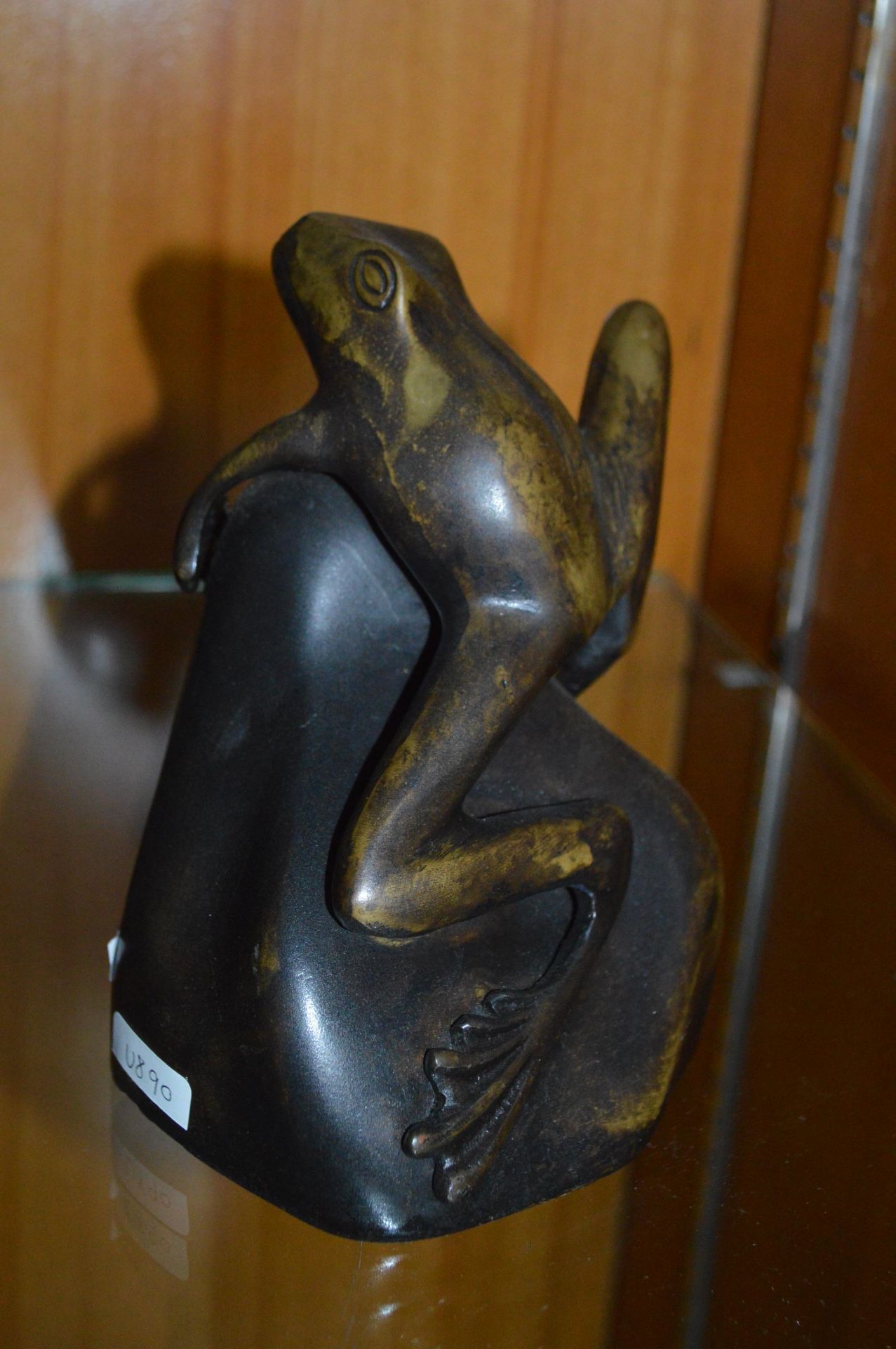 Bronze Frog Sculpture (unsigned) - Image 2 of 2