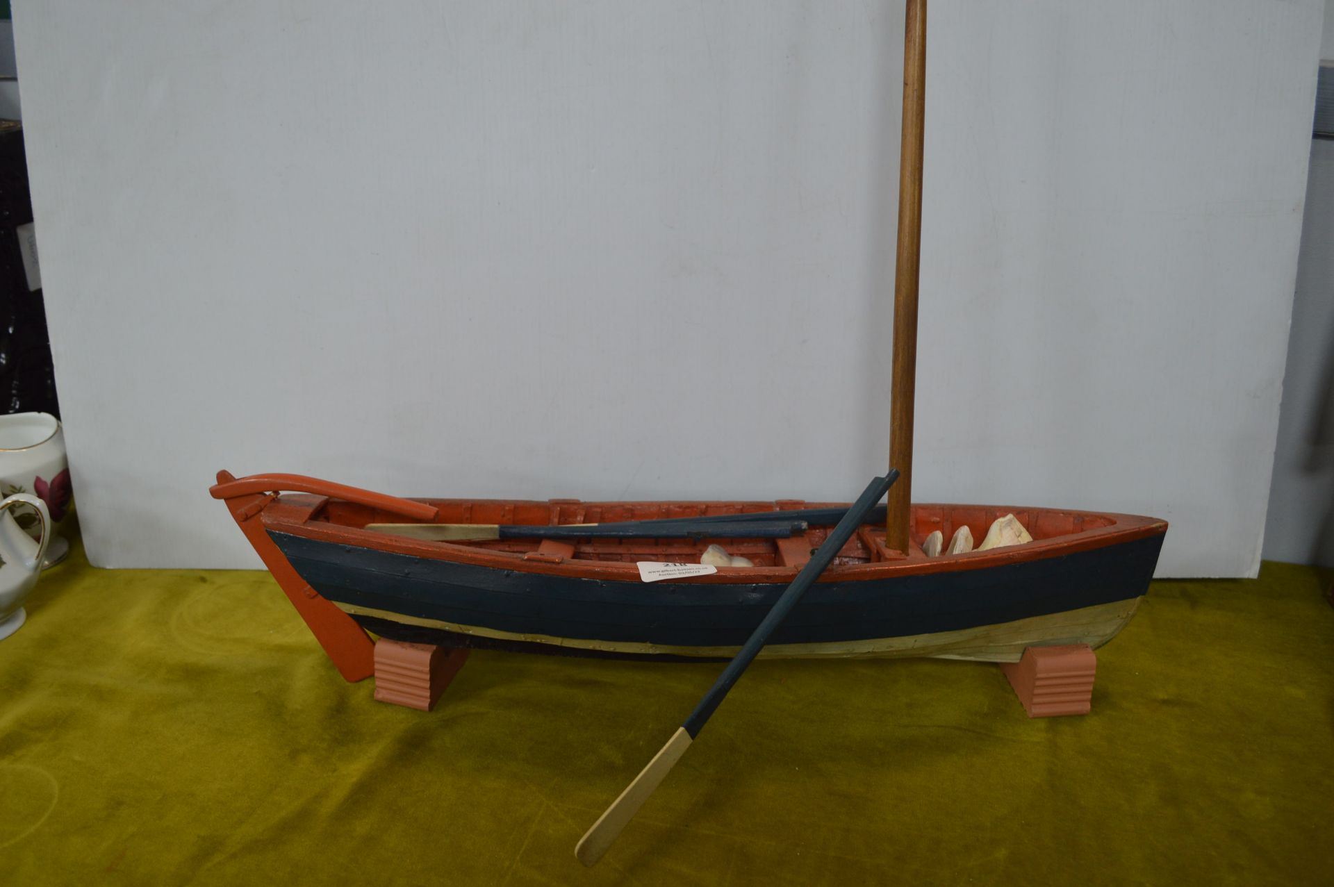 Wooden Model Rowing Boat