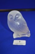 Lalique Glass Owl