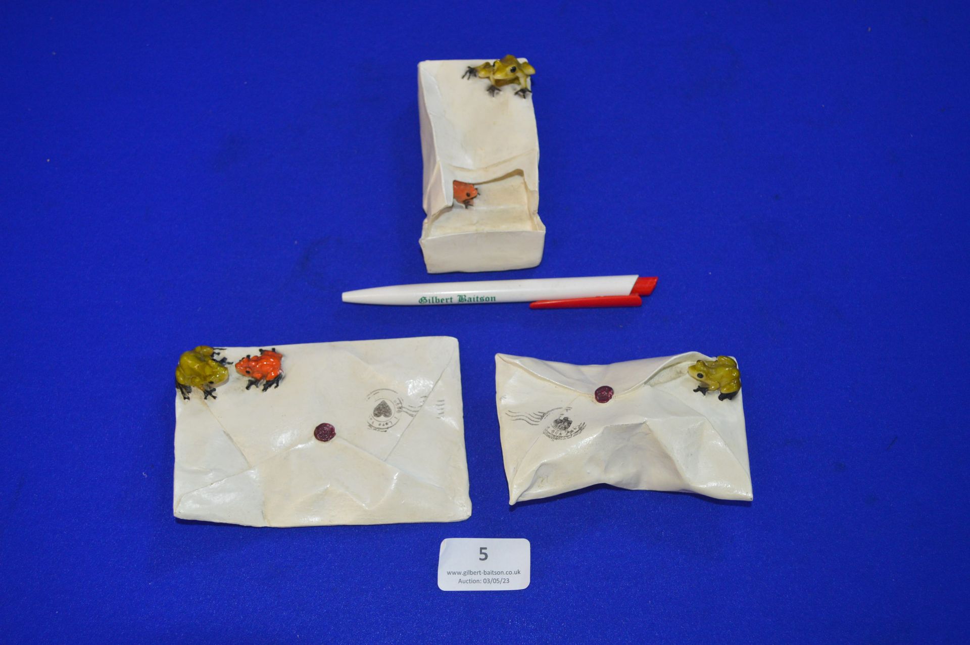 Three Ceramic Frog Envelopes - Image 2 of 2