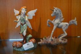 Royal Doulton Disney Fairy Figure "Beck", and a Fa