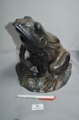 Large Cast Iron Frog