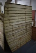 *Shaped Vertical Featheredge Fence Panel 6ft x 5ft