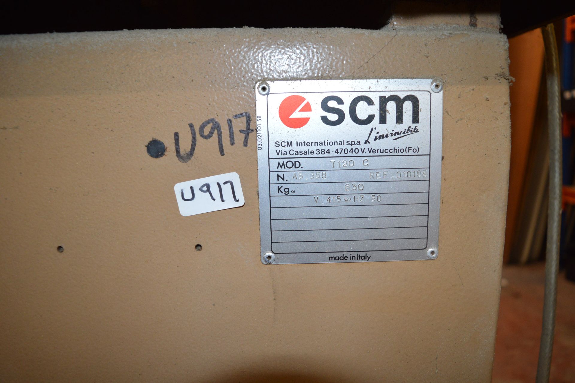 SCM T120C Spindle Moulder (630kg) - Image 3 of 5