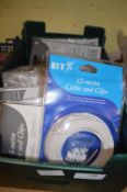 *Box of 15mm Telephone Cable and Clips