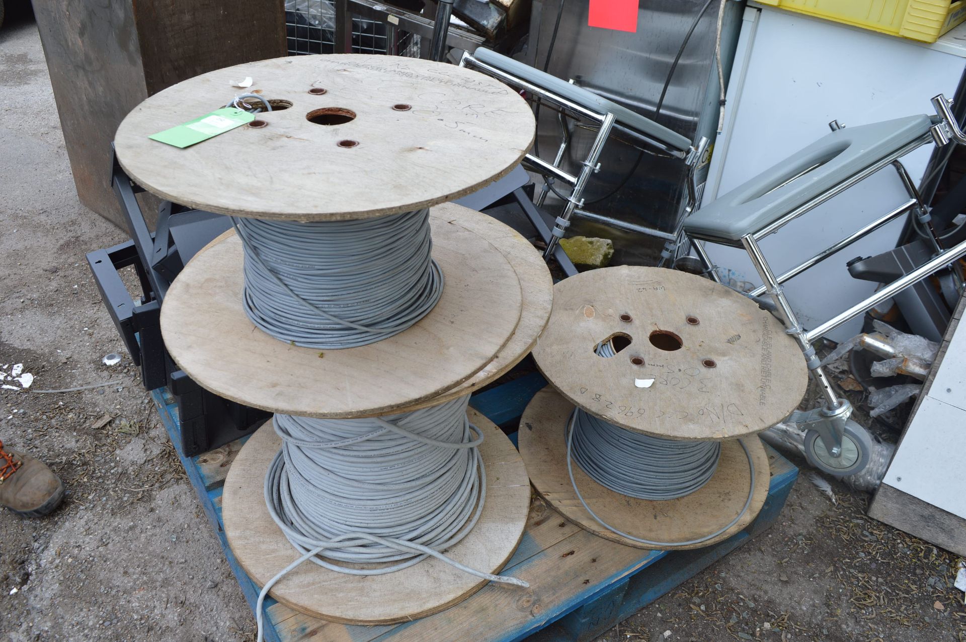 *Three Reels of Coms Cable (two core, three core,
