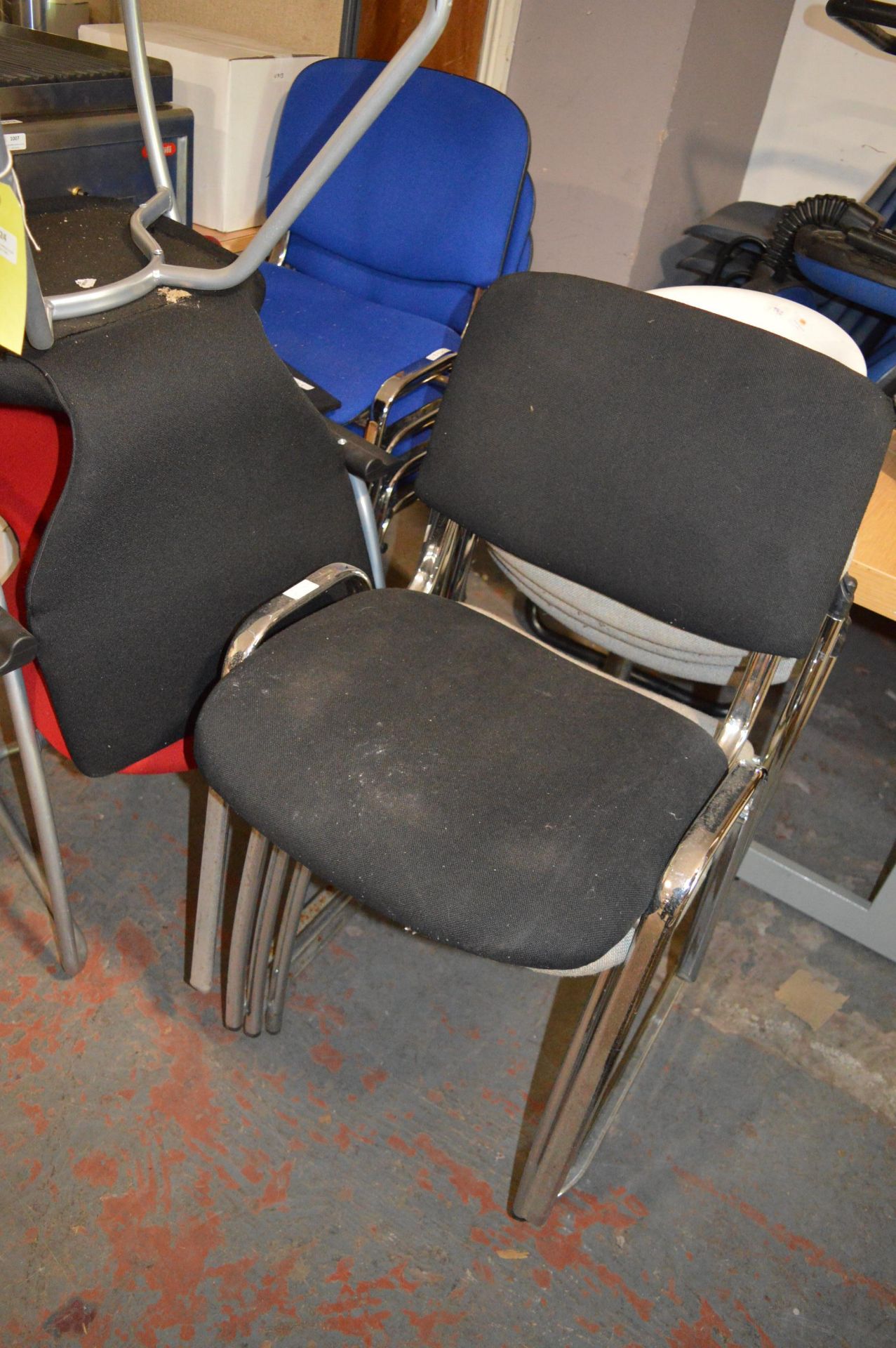 Large Quantity of Assorted Stackable Chairs and a - Image 3 of 3