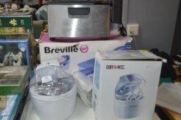 Breville Stainless Fryer and Duronic Ice Cream Mak