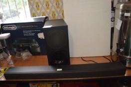 *Sony Soundbar with Subwoofer (no power cable, condition unknown)