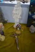 Religious Ornaments, Decorative Egg Crucifix, etc.