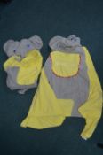 *Two Elephant Hooded Towels