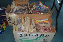 Three Boxes of Vintage Look & Learn Magazines