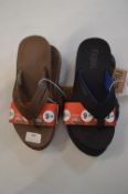 *Two Pairs of Flojos Gent's Flipflops Size: 6