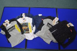 Five Levi's Tee & Hoody 2pc Sets Size: S 6 Years
