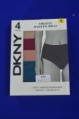 *DKNY Ladies Briefs 4pk Size: S