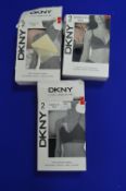 *Three DKNY Seamless Bras 2pk Size: M