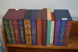 Thirteen Folio Society Cased Hardback Books