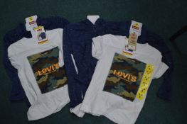 Three Levi's 2pc T-Hirt & Hoody Sets (mixed sizes)