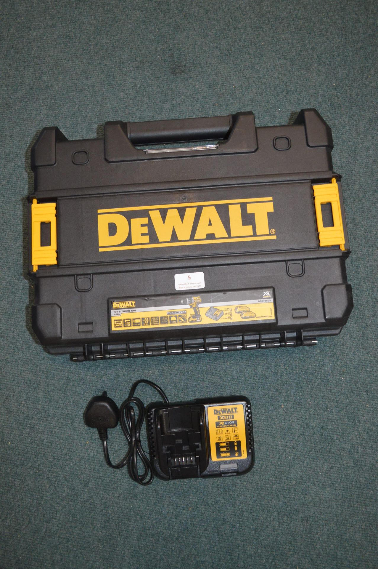 *Dewalt Toolbox with Charger Only