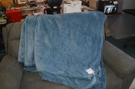 *Blue Plush Throw