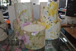 *Five Floral Lampshades (as new)