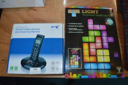 Tetris Light and Cordless Telephone