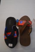 *Two Pairs of Flojos Gent's Flipflops Size: 8