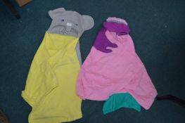 *Elephant and Mermaid Hooded Towels