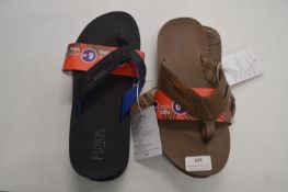 *Two Pairs of Flojos Gent's Flipflops Size: 9