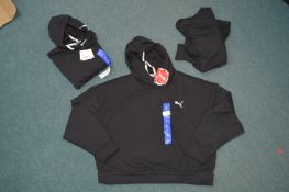 *Three Puma Black Hoodies Size: L