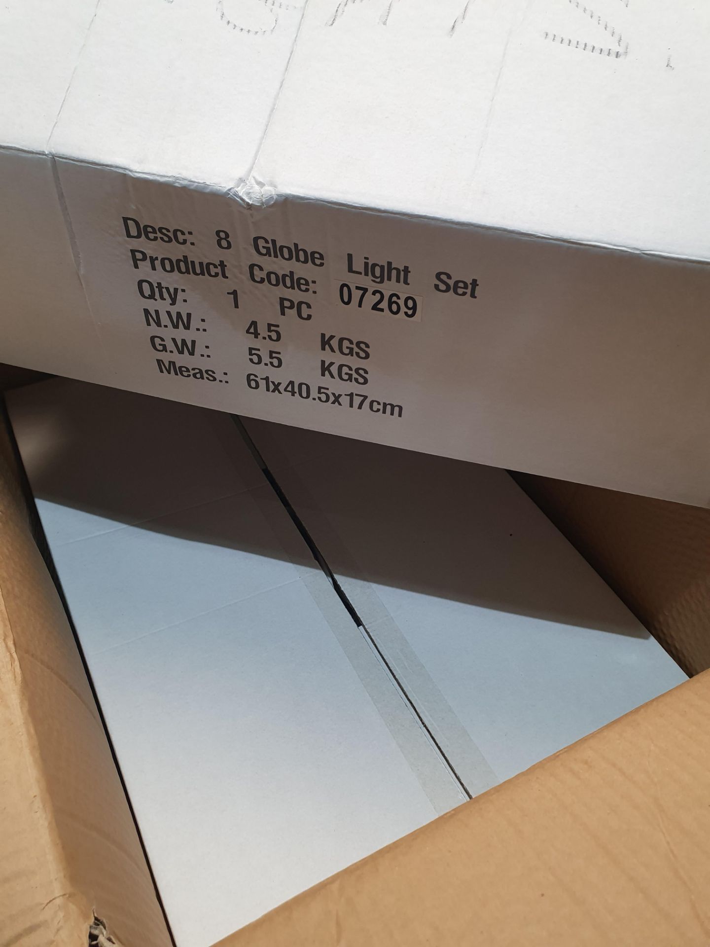 *2 x 8 globe light sets - Image 2 of 2