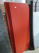 *6 x red Promotion end panels 600w x 1500d